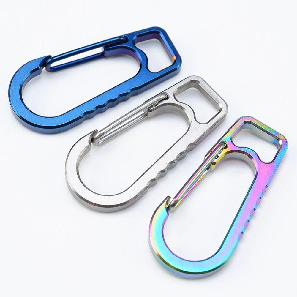 Multicolor Keychain Carabiner Titanium Alloy Key Holder New Key Clip  for Car Keys