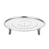 Stainless Steel Round Steamer Rack with Detachable V-Shaped Stand for Steamer Cooking Stackable Vegetables Dumplings Fish Seafood Versatile