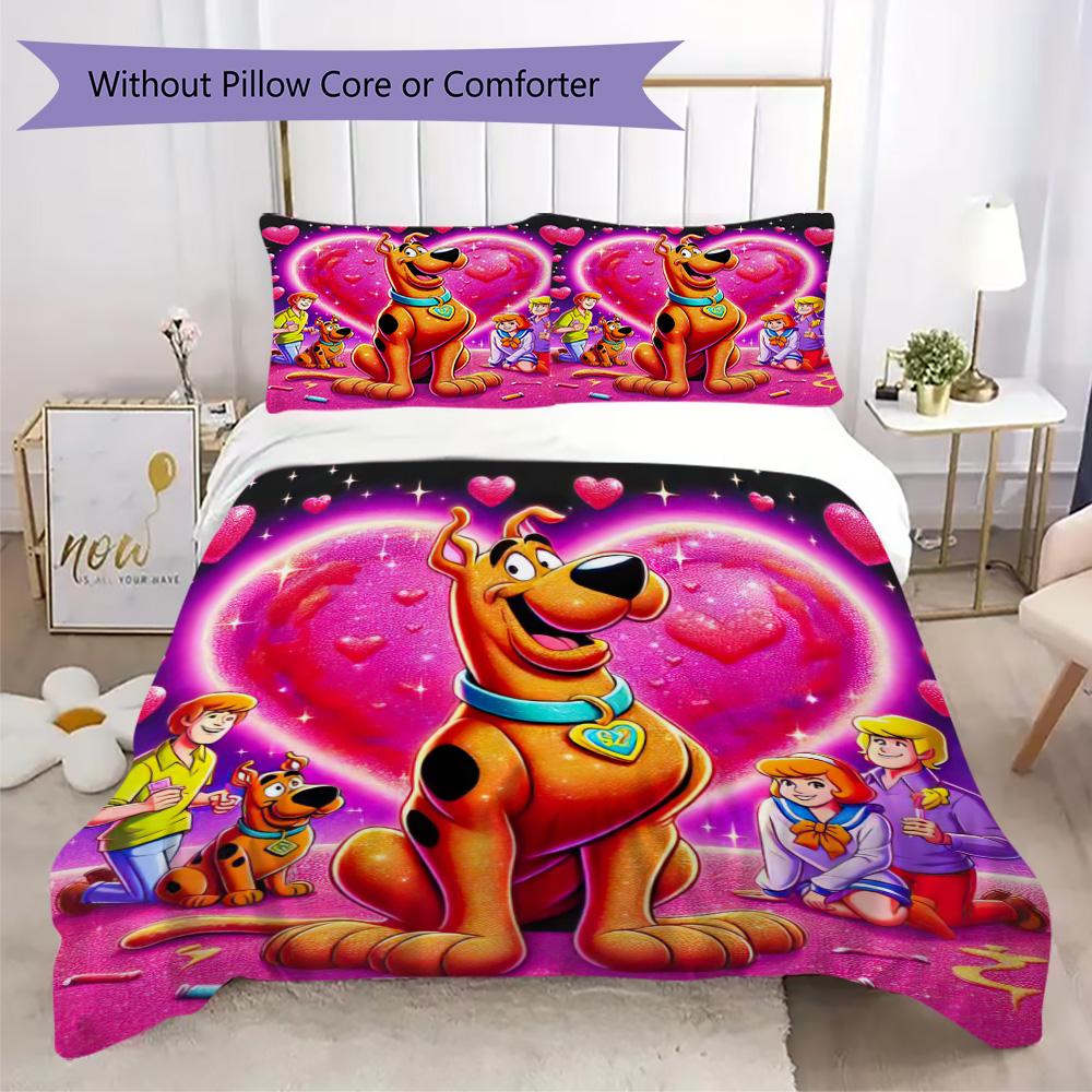 Halloween fantasy comedy adventure cartoon movie Scooby-Doo provides comfortable bedding covers and pillowcases for home use (without core) K11