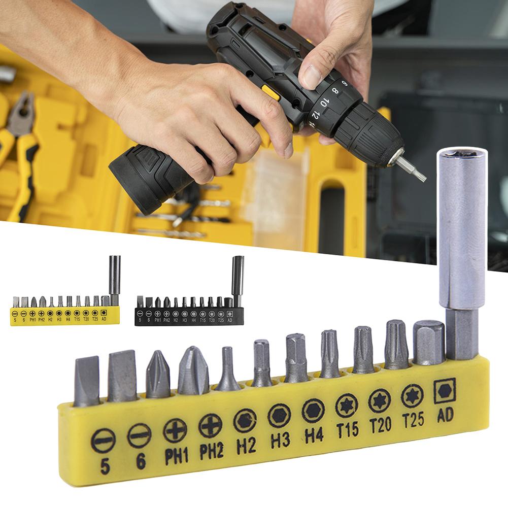 Electric Screwdriver Bit Set 12-Piece Set For Versatile Applications Electronics Repair