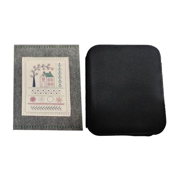 Stickstichbuch-Set DIY Stickerei Nachschlagewerk Stichanleitung Fäden Nadeln Schere Nähwerkzeug-Set Tragbares Stickerei-Set für Anfänger