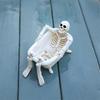 Halloween Decoration Skull Planter Bathtub Resin Crafted Plant Container For Home Office Or Garden