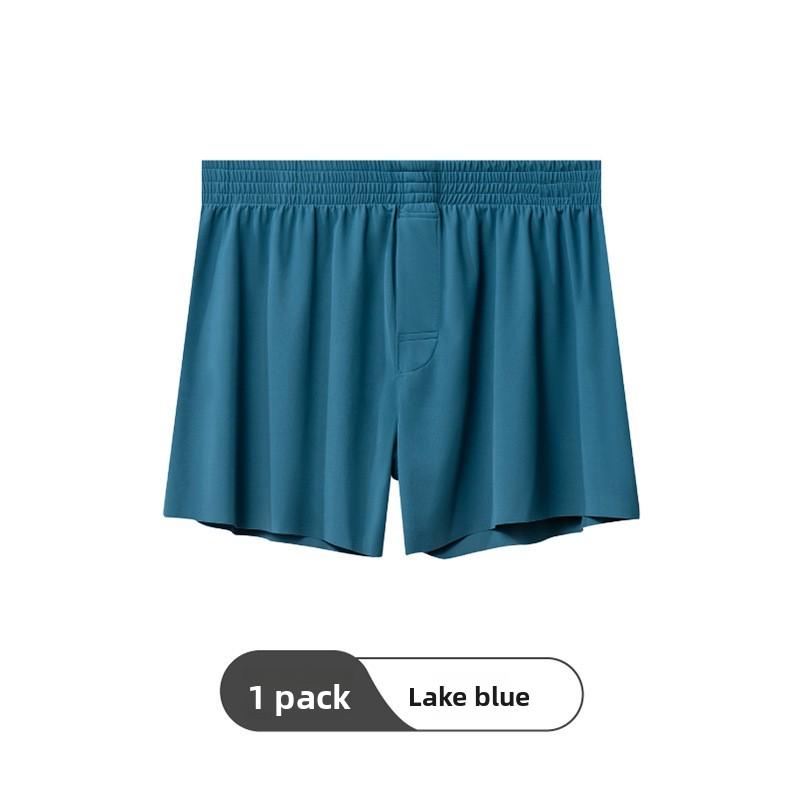 Men's Summer Ultra Thin Ice Silk Loose Breathable No Trace Four Corners Underwear