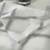 1PC Nuan Series Diamond Jacquard Translucent Door Curtain, Simple Rod Pocket Sheer Curtain for Kitchen Bedroom Living Room Home Decor