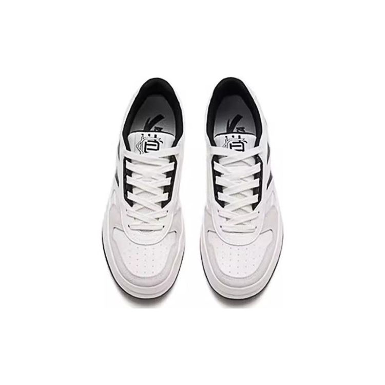 Anta Sports Casual Non-Slip Wear-Resistant Low-Top Skate Shoes Men Sneakers Black White 112338090-2