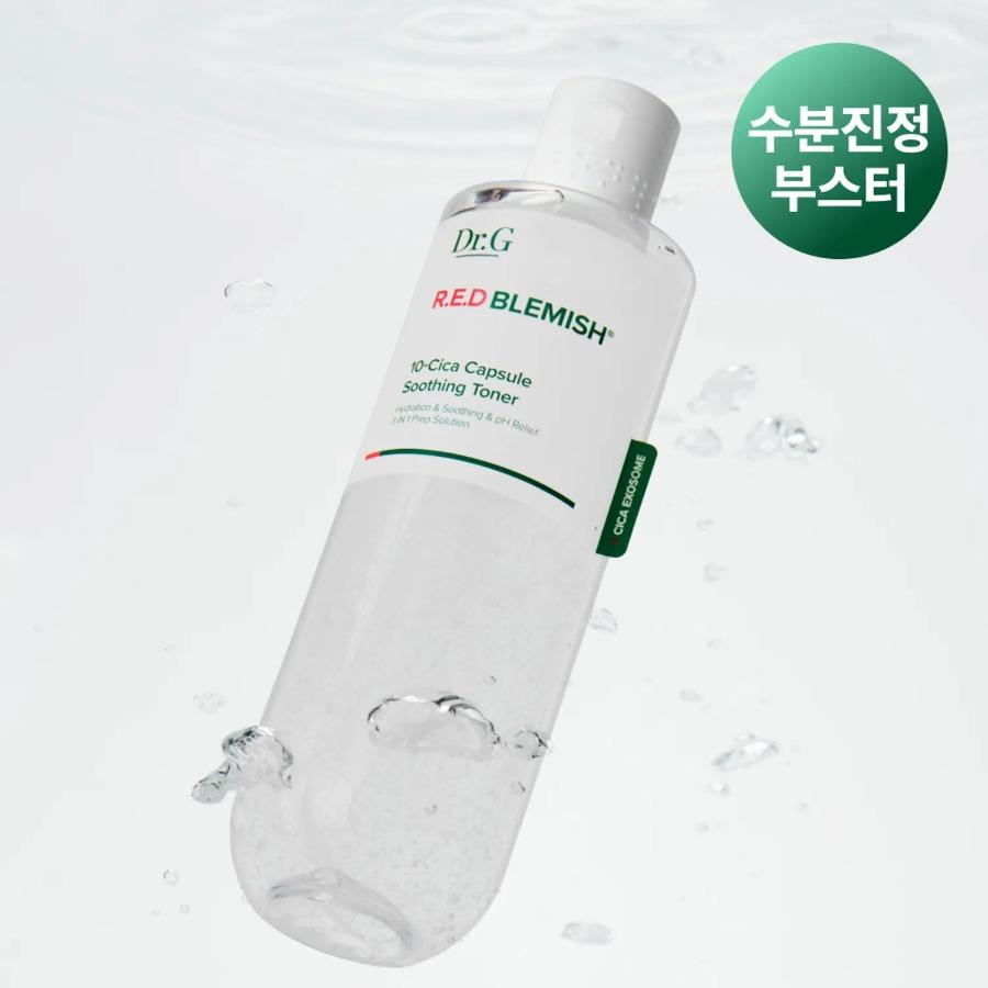 Dr.G Red Blemish 10-Cica Kapsel Beruhigendes Gesichtswasser 300ml Set (+100ml)