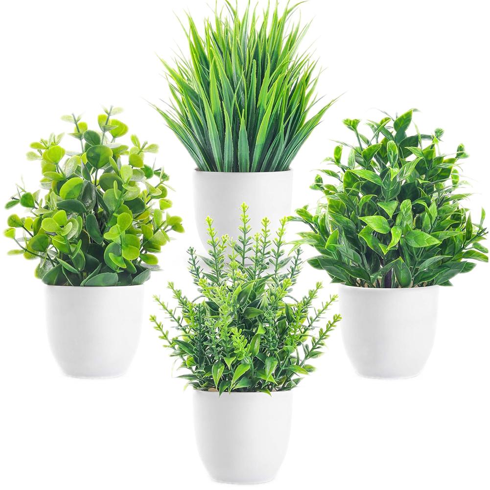 

Artificial Potted Plants Faux Plants Decor Bathroom Plant Decorations