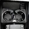 For Mercedes Benz GLE W167 Accessories -2024 Center Cup Holder Decal Trim Real Carbon Fiber Cover Stickers Car Interior