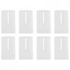49*29*6.5mm 8pcs Toilet Shims High-quality Soft Plastic Stackable White