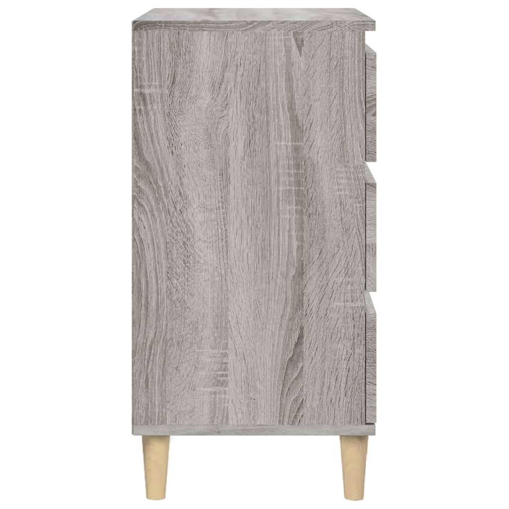 Nightstand Gray Sonoma 40 x 35 x 70 cm Particleboard