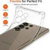 Transparent Crystal TPU Soft Back Cover for Samsung Galaxy S25 Edge S24 S23 Ultra S21 S20 Plus Fe Nete 20 Clear Shockproof Shell