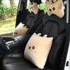 Updated Cartoon Headrest Pillow Charming Headrest Plush Cartoon Animal Car Lumbar Support Pillow Creative Car Neck Pillow Accessories