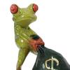Yousheng Money Bag Frog Figurine Bring Good Luck Wealth Resin Cartoon Frog Statue Home Office Desktop Decoration Ornament
