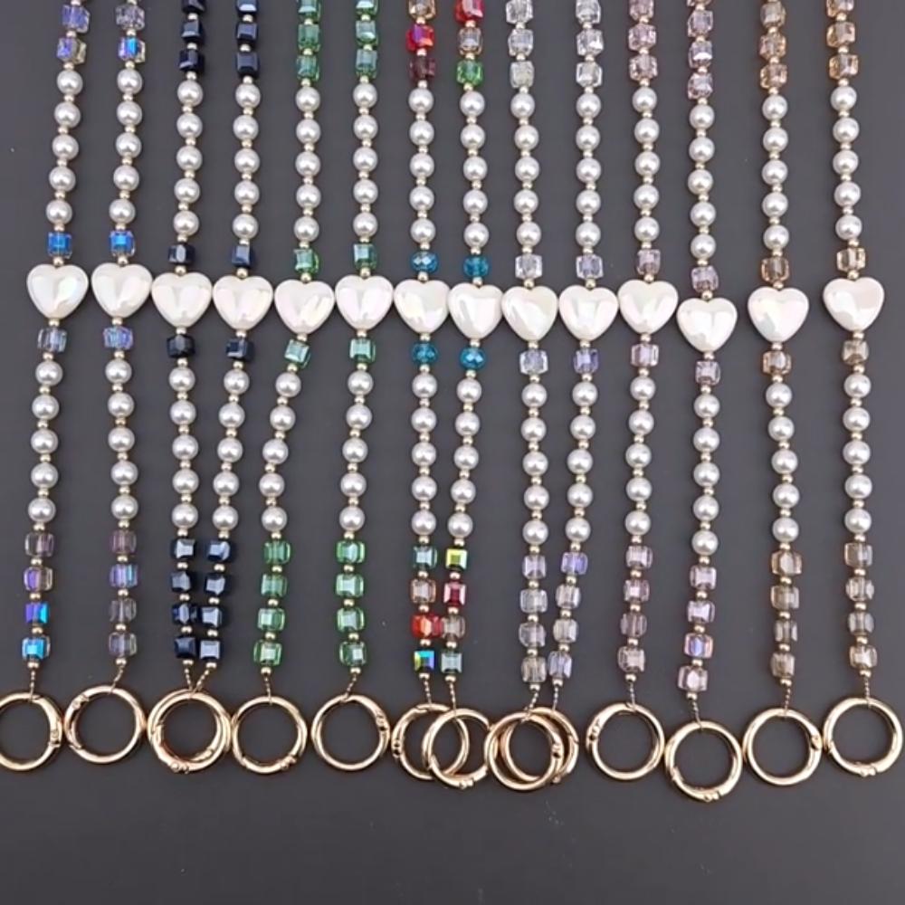 Love Heart Mobile Phone Crossbody Strap Bag Chain Phone Neck Straps Mobile Phone Pendant