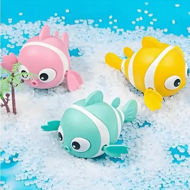 3pcs Baby Bath Toy Set - Fun Clown Fish Water Play for Kids Toddlers Ideal for Indoor and Outdoor Bathing and Playtime Activitie