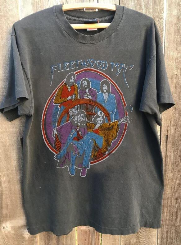 Rare Fleetwood Mac 1978 Tour Retro Style Charcoal Unisex Tshirt S-5XL WA0586 S