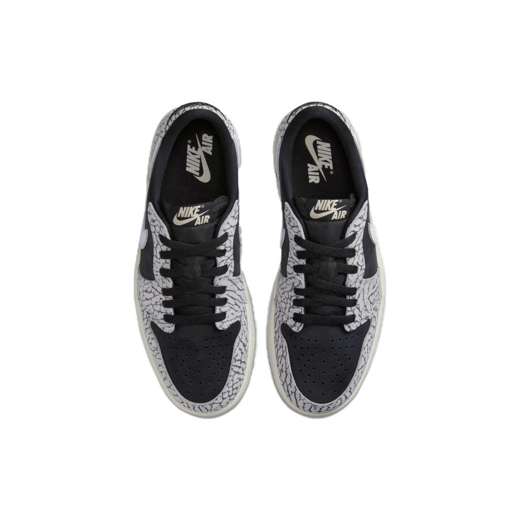 New JORDAN 1 Retro Low Og Black Cement Women's CZ0775-001
