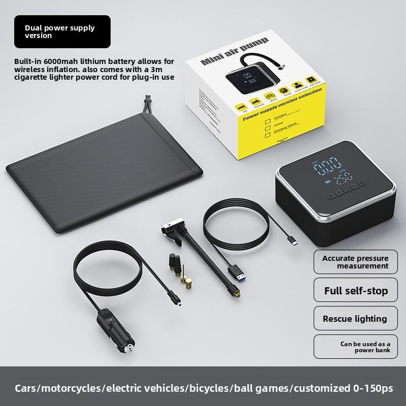 Car Air Pump Automatic Charge Stop Car Tire Wireless Electric Air Pump Portable Electric Vehicle Pump