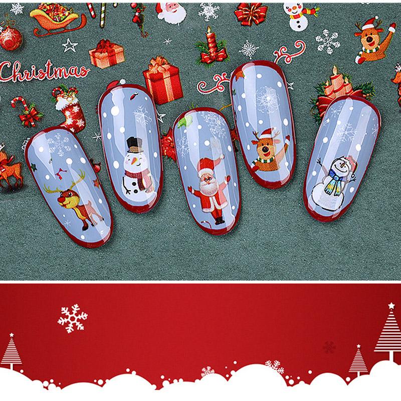 Nail Art Christmas Halloween Starry Stars Sticker Transfer Paper Snowflake Sticker Laser Transfer Paper Nail Art Accessories