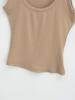 2024 Spring/Summer U-Neck Slim Fit Sleeveless Tank Top: Women's Solid Color Bodycon Camisole