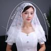Flower Embroidered Chapel Veil Spanish Style Lace Edge Bridal Lace Headscarf Romantic Traditional Vintage Lace Head Covering