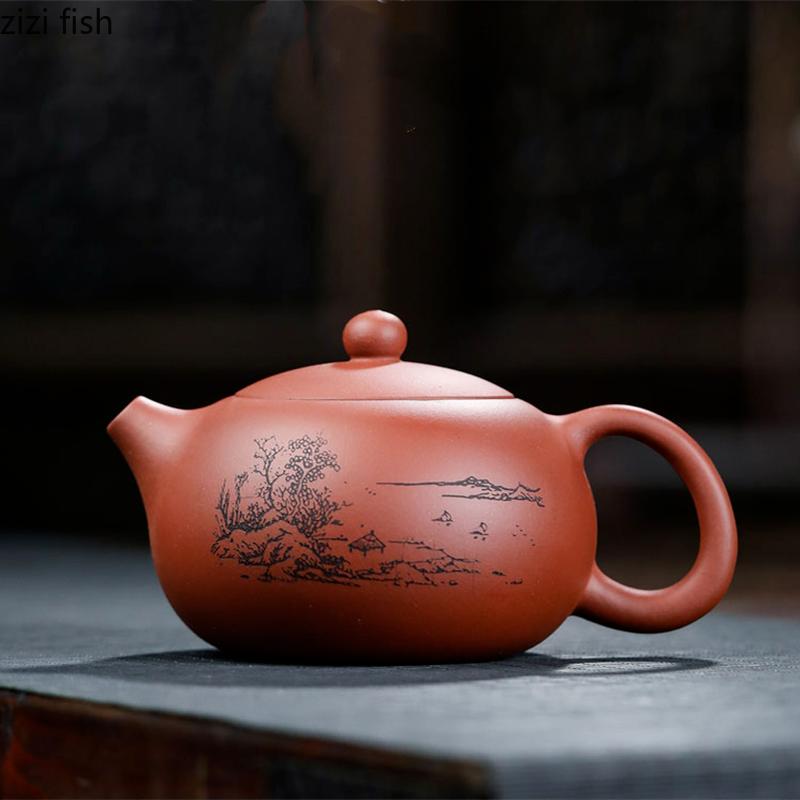 Yixing Purple Clay Teapot Tea Kettle 420ml Teapot Home Teaware Teas Maker Tea Making Tool Handmade Teapots Teas Infuser