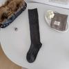 Sock Children's Calf Socks Slimming and Knee-length Cotton Stockings Pure Color Long Tube Pile-up Stockings