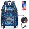 Customized Print DIY Your Like Photo or Logo Boy Girls Kids Book Bag Women USB Laptop Backpack Canvas Men Bagpack Big Travel Bag