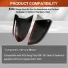 For BYD Song Plus DM-i EV/ Seal U/ Sealion 6 -2025 Carbon Fiber Black Exterior Side Rearview Mirror Cover Trim