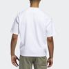 adidas T Shirts Men's White Crew Neck Moderate Straight Fit GC9948