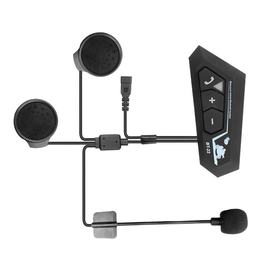 Interfono Moto Auricolari Casco Comunicazione Interfono Inter Comunicador Auricolare Casco Impermeabile Bluetooth 5.0 30m