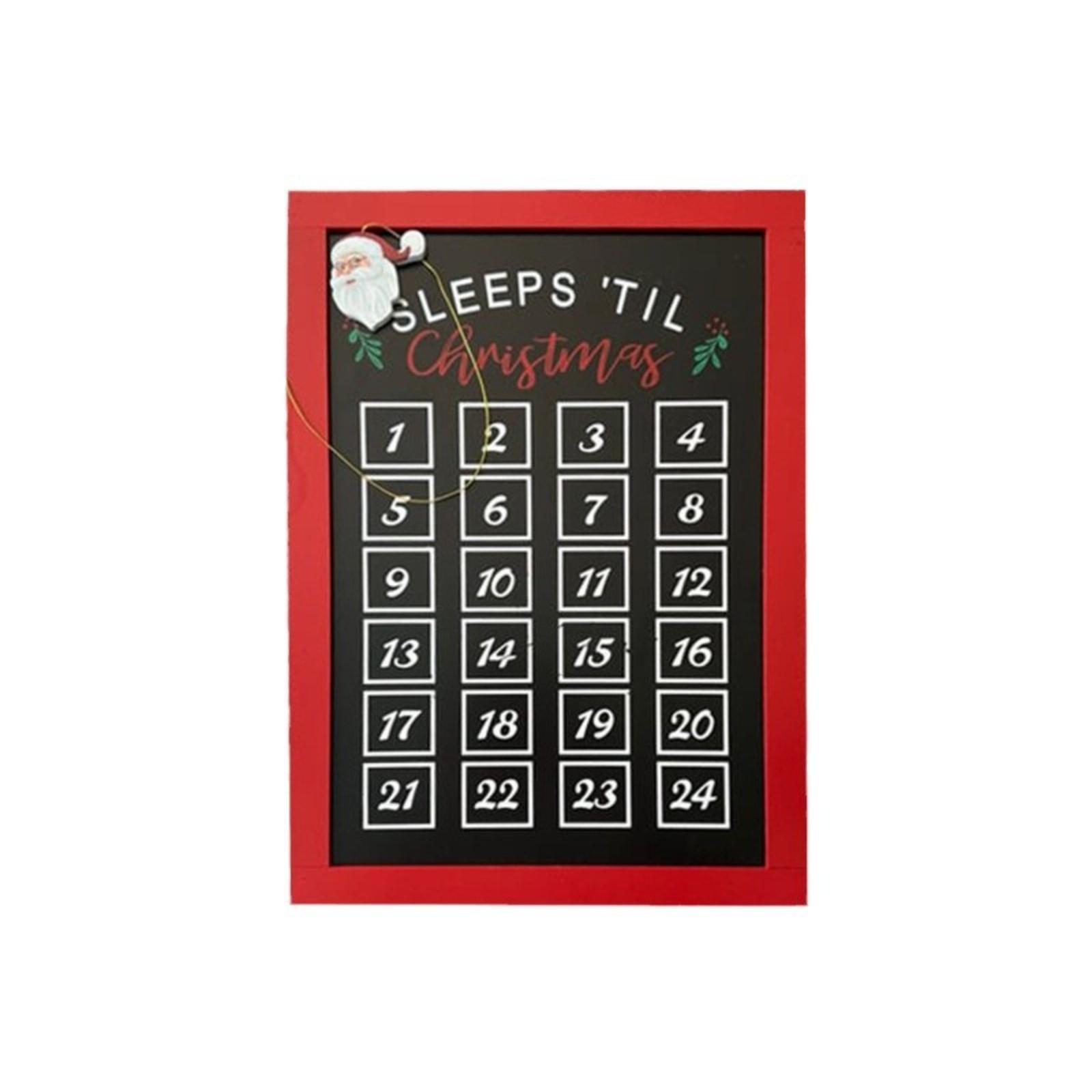 

Sleep Tills Рождественская вывеска Рождественские украшения Украшения One Size красный