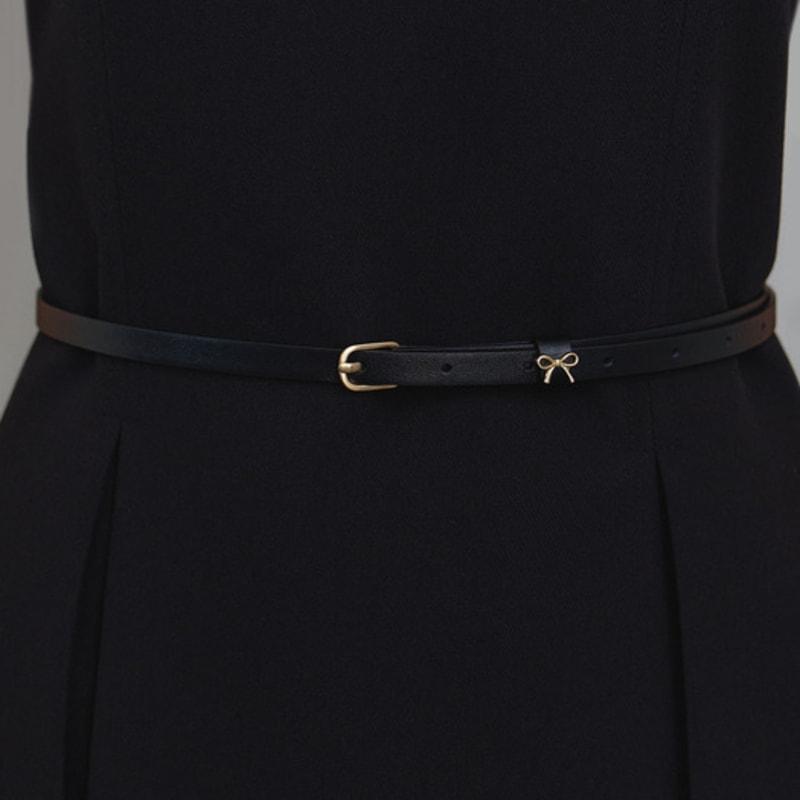 

OVLA [ESSENTIAL] мягкий ремень с пряжкой 10 мм_ленточный край BT003 gold