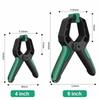 Portable Plastic Quick Clamp Non-slip Handle Spring Clamps Heavy Duty Locking Pliers Multi-Purpose Woodworking Tool Woodworking