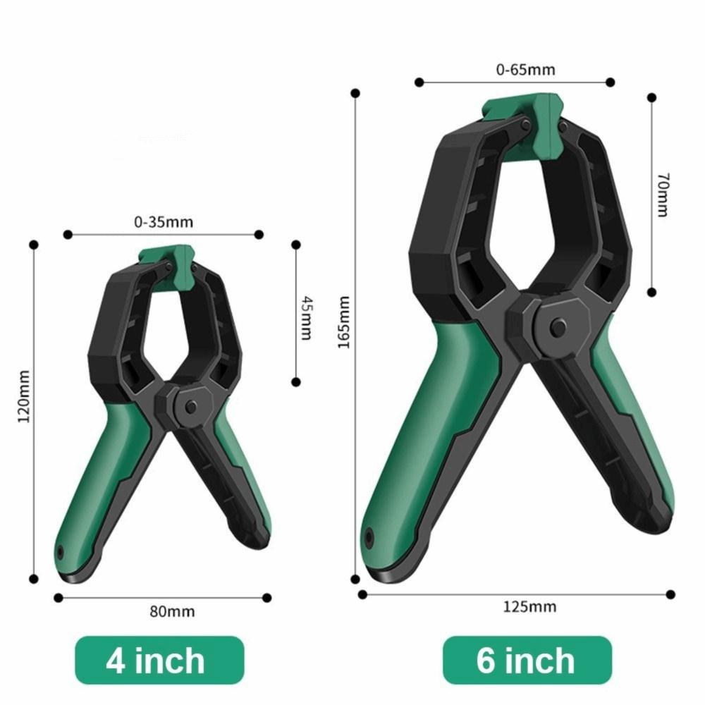 Portable Plastic Quick Clamp Non-slip Handle Spring Clamps Heavy Duty Locking Pliers Multi-Purpose Woodworking Tool Woodworking
