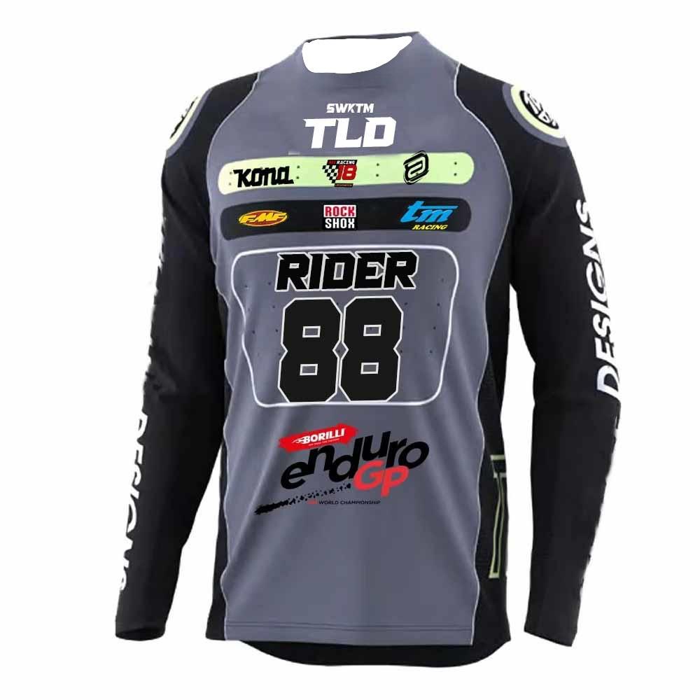26 MTB Motocros Team Jersey Custom Enduro Downhill Moto Jersey Off Road Long Sleeve Cycling Jersey MX Jersey Hombre Bmx Shirt
