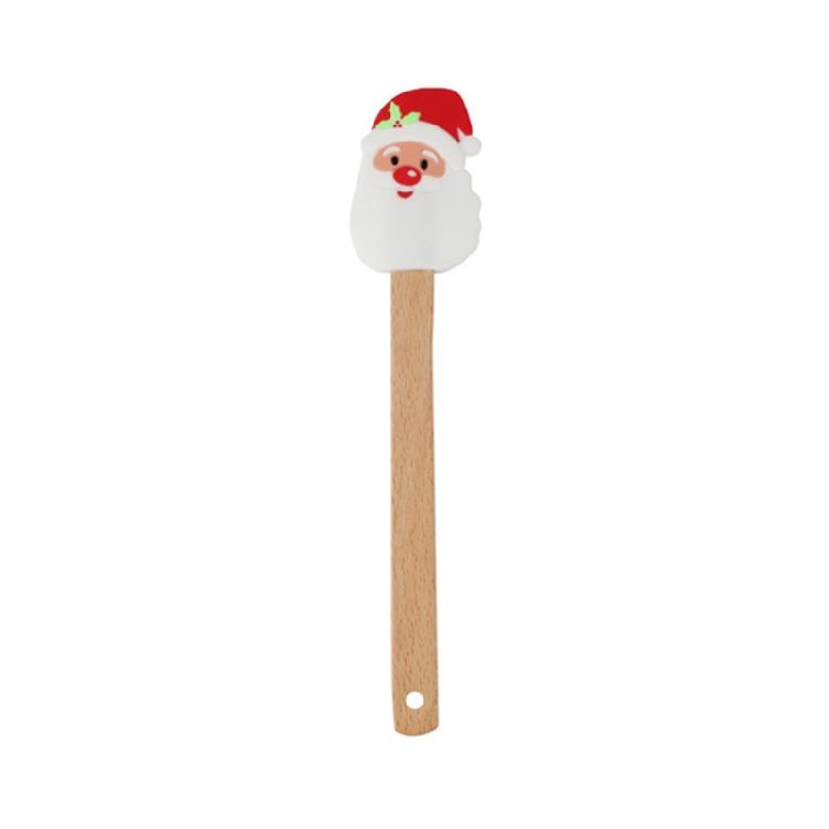 Non-Stick Spatula Xmas Theme Snowman Santa Claus Tree Shape For Baking Tools
