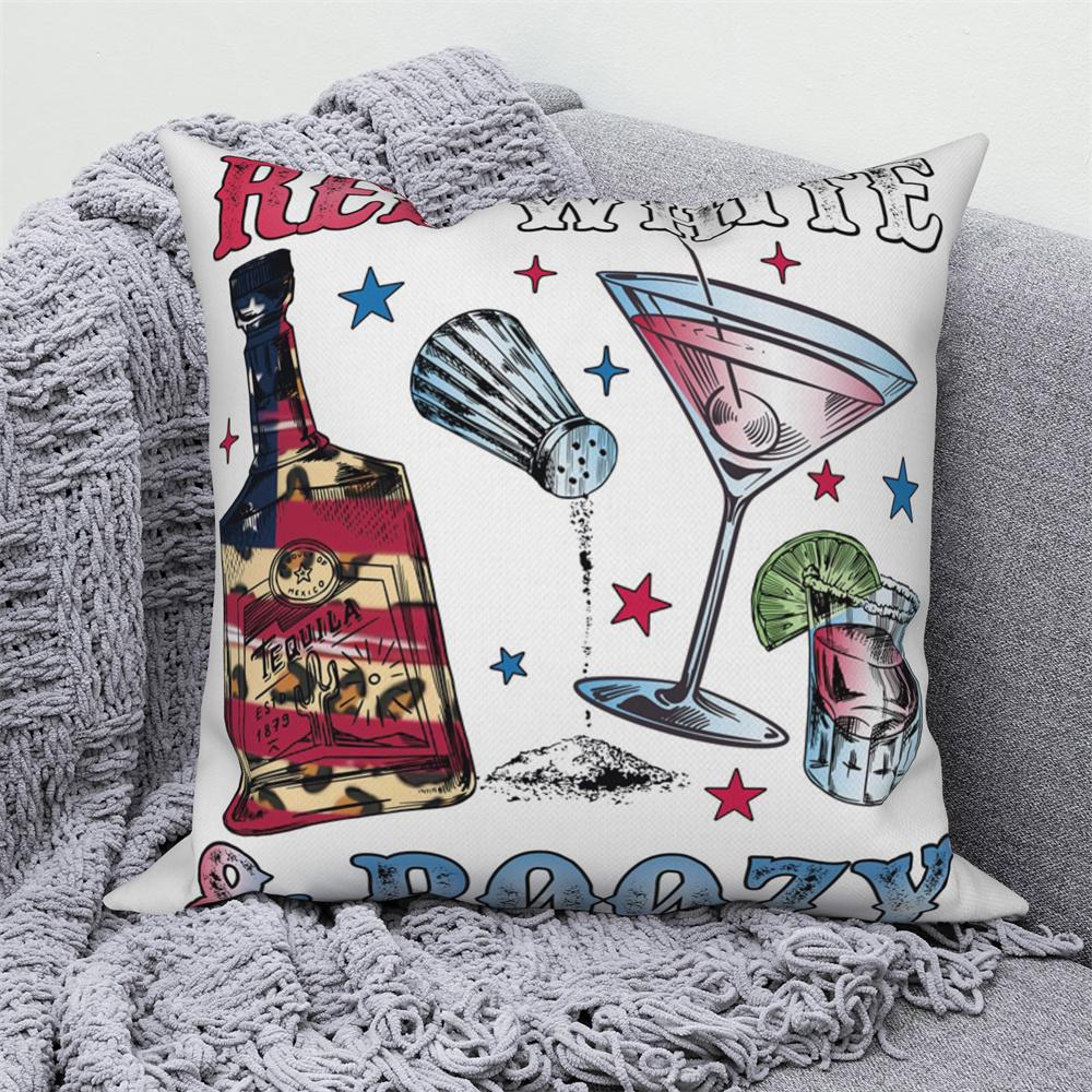 

Подушка с американским алфавитом, наволочка для домашнего декора, диван, звезды и полосы, декоративные 40x40cm