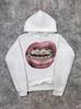 Men's Hoodie, Casual Pink Lip Print Hoodie Retro Comfortable Sweatshirt Casual High-quality Hoodie