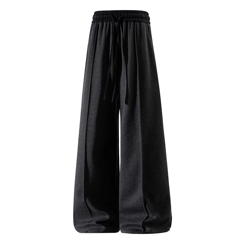 Men Khaki Pants 2025 Autumn Baggy Harajuku Y2K Sweatpants Man Vintage Oversized Casual Track Pants Male Loose Straight Trousers