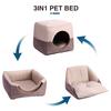 3-in-1 Cats Bed Comfortable Foldable Pet Cave Tent Cotton Cats House Sofa Nest