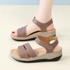 Sandale cu platformă de vară pentru femei, pentru lift, de exterior, elegante, cu vârf deschis, casual, pentru fete, mărime mare, talpă groasă, sandale negre gri