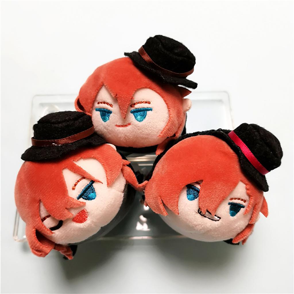 Anime BSD Plush Doll Dazai Osamu Nakahara Chuuya Toy Mini Cute Cosplay Toy Party Small Ornament Bed Decoration Pillow Gift Kids