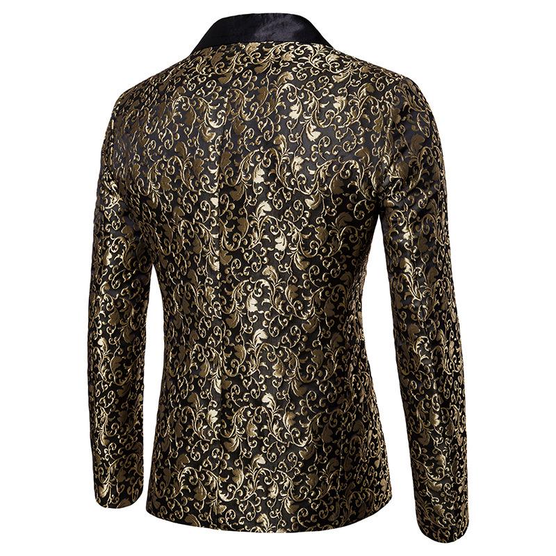 Men's Lapel Suit: 2024 Autumn/Winter European & American Jacquard Design XZ32