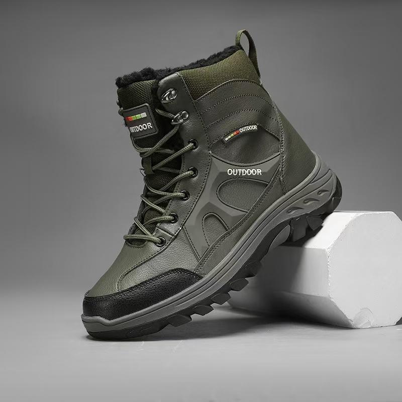 TUINANLE Женские зимние толстые нескользящие ботинки для снега — фото 6