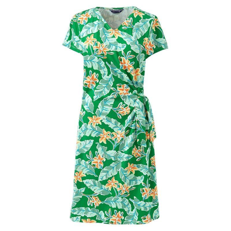 

Женское платье ципао с принтом, модное, для полных девушек, молодежное, с коротким рукавом Green Flower color MP