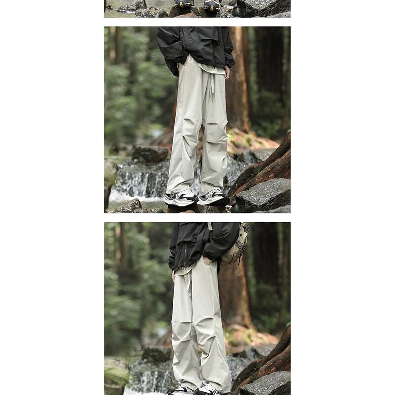 Jeanswest Men's Outdoor Casual Windproof Straight-Leg Pants