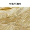 DIY 100x150cm Metallic Gold Foil Fabric Laser Colorful Sewing Material Shining Apparel Cloth Stage Performance Clothing