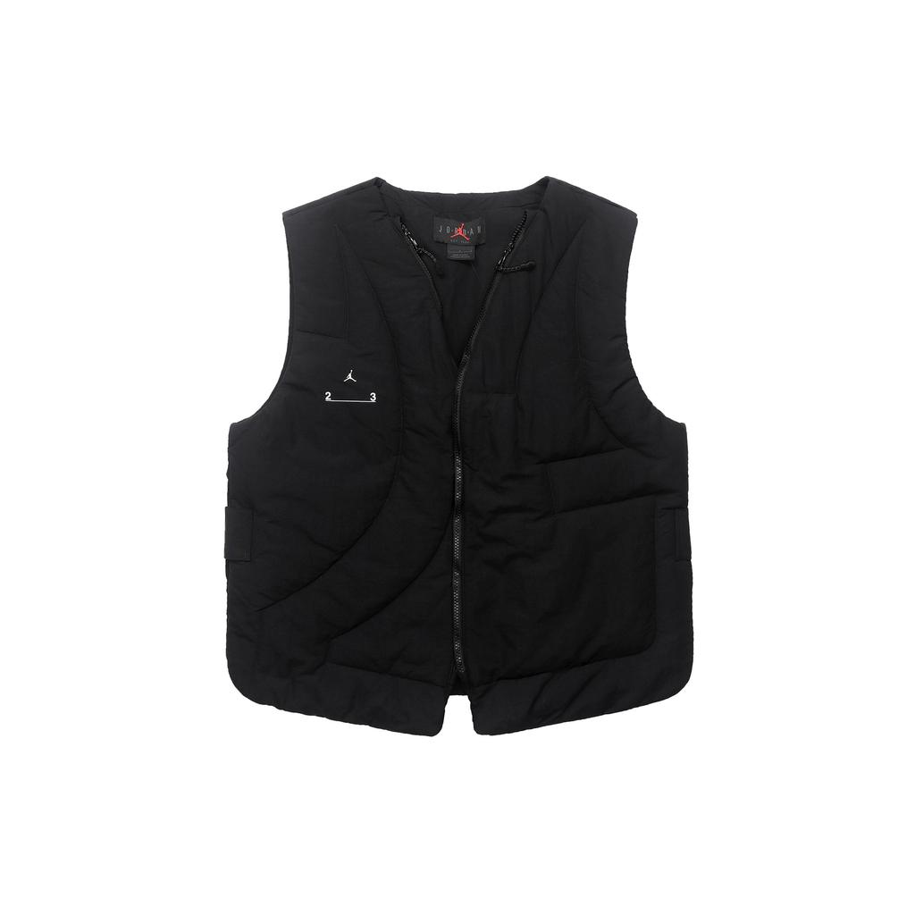 Jordan Solid Color V-Neck Single-Breasted Vest Men Vests Black DR1438-010