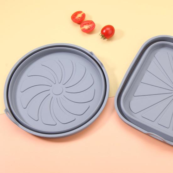 Air Fryer Liners Silicone Cooking Mat Non-Stick Reusable Food Grade Heat Resistant Foldable Basket Mat Easy To Clean Universal Kitchen Accessory